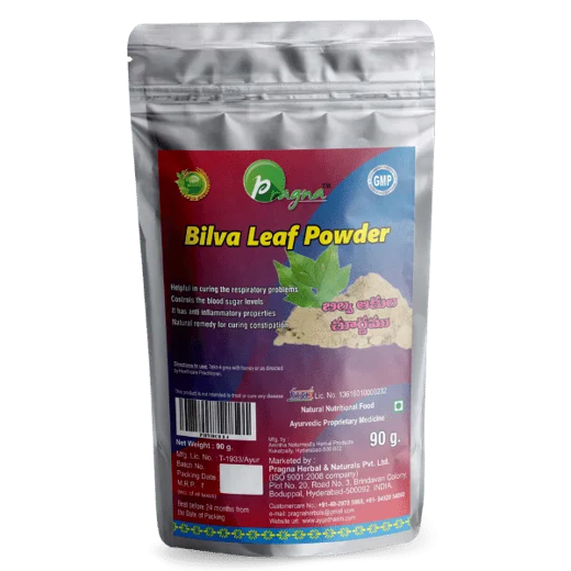 Pragna Leaf powder is 100% pure and natural.Diabetes. Bilva leaves are well-known for their ability to regulate blood sugar levels in the body.
