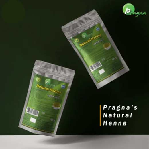 Pragna Natural Henna Powder is 100% pure and natural. Henna is absolutely harmless and has no adverse effects in its natural state. It makes your hair shaft stronger and smoother. - Image 4