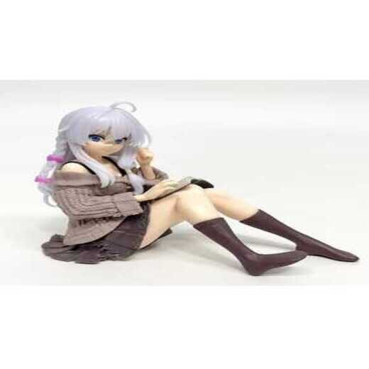 Wandering Witch: The Journey of Elaina Relaxed Reading Pose Anime Action Figure | 10cm Studious Elaina (The Ashen Witch) Toy Figurine for Table & Shelf Decor | Gift for Anime Fans - Image 2