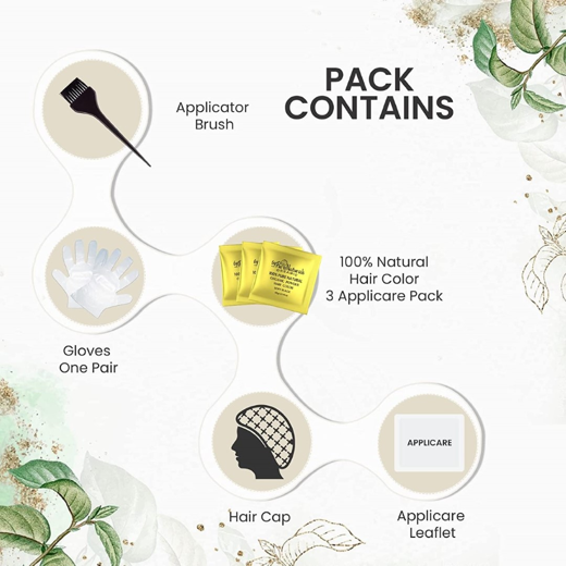 Organic Powder Burgundy Hair Color for Men & Women - Image 2