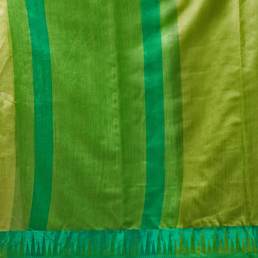 Parrot Green Silk Woven Saree - Image 3