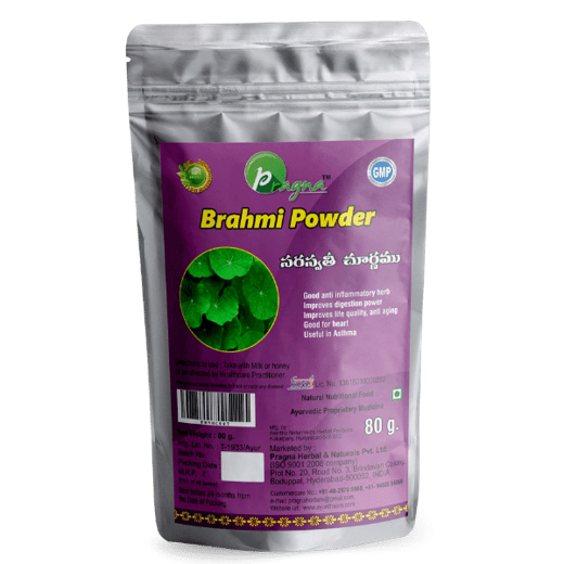 Pragna Saraswathi Powder (Brahmi) is 100% Pure and natural. brahmi has been proven to be very effective for improving memory