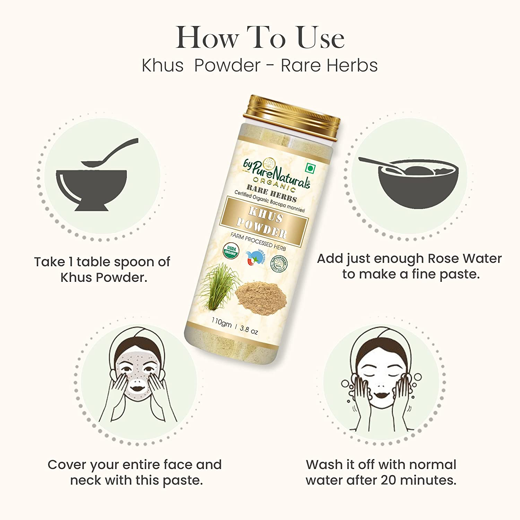 Natural Herbal Organic Rare Herbs Khus Powder - Image 3