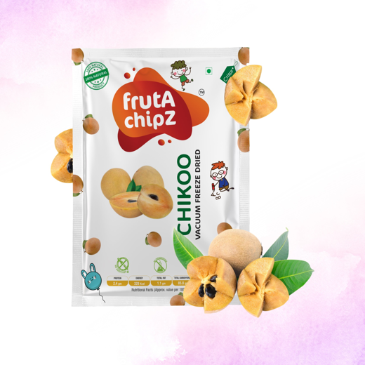 frutA chipZ Freeze Dried Fruit Mango 20 Gms/ JackFruit 20 Gms/ Chikoo 20 Gms  | 100% Natural | Healthy Fruit Chips| Ready to EAT | Crunchy | - Image 2