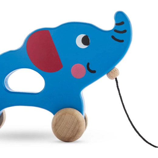 FLYI - Wooden Pull Along Elephant Toy for Kids (1+ Years) - Image 4
