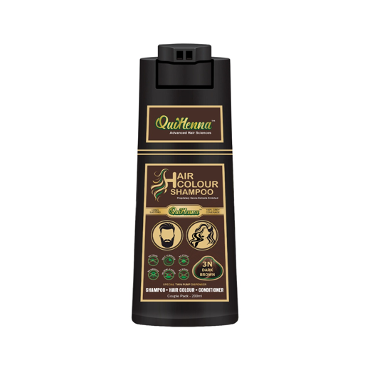 Hair Colour Shampoo- 3N Dark Brown 200ml - Image 2