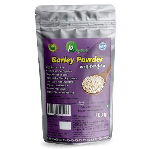 Pragna’s Barley Powder is 100% pure and natural. It helps in relieving joint pain due to its analgesic and anti-inflammatory properties.