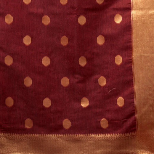 Black Silk Woven Saree - Image 3