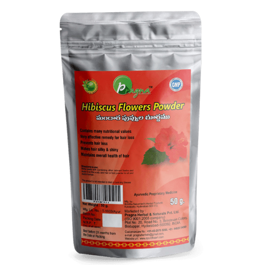 Pragna’s Hibiscus Flower Powder is 100% pure and natural. It lightens, brightens, and whitens the skin, as well as decreasing open pores and improving skin tone and texture. - Image 3