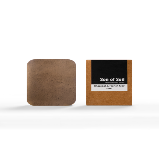 Handmade Soap with Activated Charcoal Soap and French Clay for Removing Blackheads, Excess Oil and Deep Cleansing| Ensures Dirt Free Skin| No Colours| No Parabens| Vegan 120 gm each (Pack Of 5) - Image 3