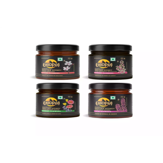 Honey Assortment (Litchi, Tulsi, Karanj and Forest Flowers) I 100% Pure Honey, No added sugar, Natural Immunity booster - Image 3