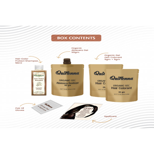 Damage Free Organic Gel Hair Color Medium Brown 4N - Image 3