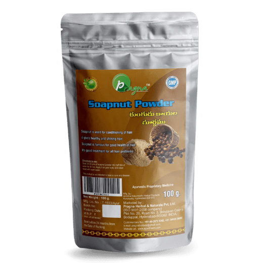 Pragna Soapnut Powder is 100% pure and natural. . The natural surfactant saponin in reetha plant offers foaming properties and soapy texture which helps in clearing dirt, dust and oil in the hair