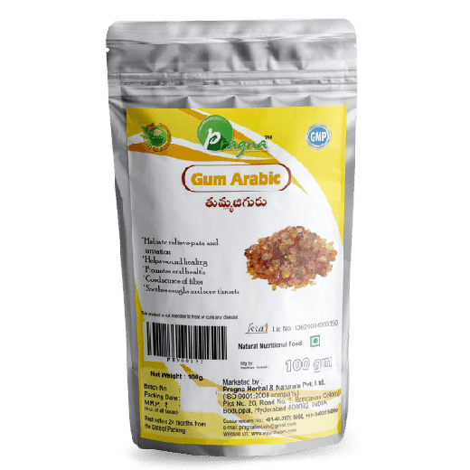 Pragna Gum Arabic (Thumma Jiguru) is 100% pure and natural. Assists in weight loss Possibly Beneficial for Bacterial Urinary retention.
