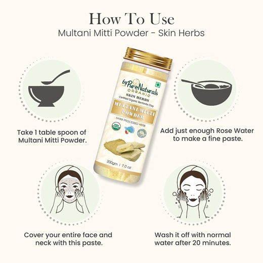 Natural Herbal Organic Multani Mitti Powder - Image 3
