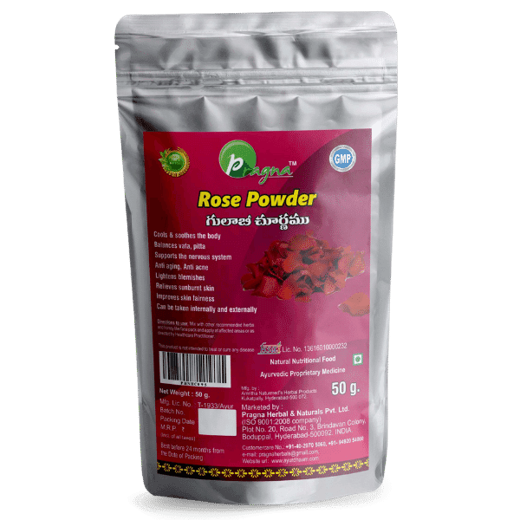 Pragna Rose Powder is 100% pure and natural. Rose powder act as anti-bacterial and cleanser - Image 3