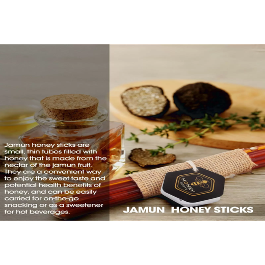 Jamun Raw Honey sticks (bunch of 16 sticks)( 80g) - Image 4