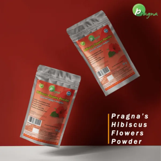 Pragna’s Hibiscus Flower Powder is 100% pure and natural. It lightens, brightens, and whitens the skin, as well as decreasing open pores and improving skin tone and texture. - Image 4