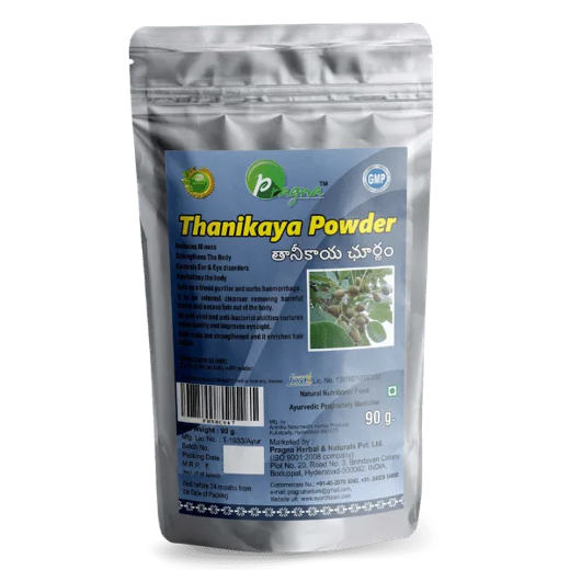 Pragna’s Tanikaya Powder has powerful digestive properties that enhance overall digestion. The laxative property of Tanikaya powder helps to relieve constipation as well.
