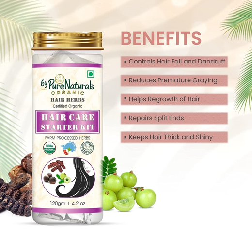 Natural Herbal Organic Hair Care Starter DIY Kit - Image 4
