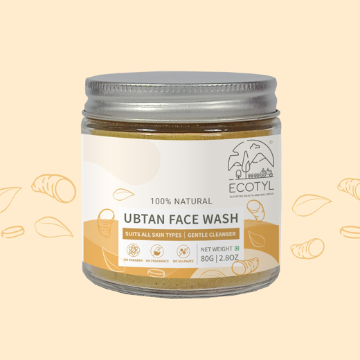Ecotyl Ubtan Face Wash Powder | 100% Natural Gentle Cleanser | 80g - Image 4
