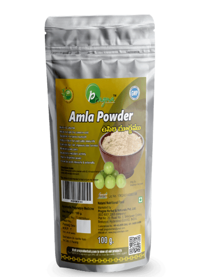Pragna’s Amla powder is rich in Vitamin C which is helpful in boosting your immune system. It also makes your blood vessels thicker.