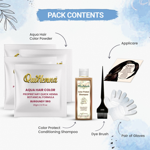 Organic Aqua Powder Hair colour- 4G Golden Brown - Image 4