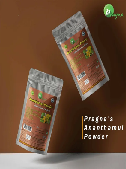 Pragna’s Anathamul Powder helps in the maintenance of healthy skin and lowers blood sugar levels in diabetics. - Image 2