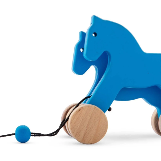 Wooden Pull-along Horse Toy ( 1-3 years) - Image 2