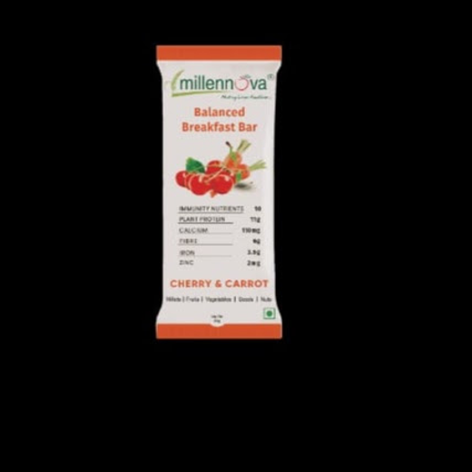 BALANCED BREAKFAST  BAR -  CARROT & CHERRY -Pack of 3 - Image 2