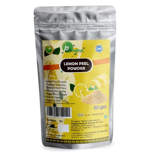 Pragna’s Lemon powder is very low in calories while high in fiber, vitamin C, and D-limonene. It also contains several minerals.
